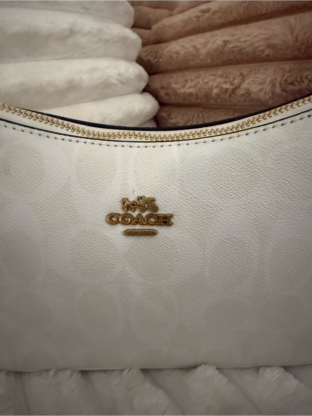 Coach White Signature Mini Shoulder Bag - Picture 2 of 5
